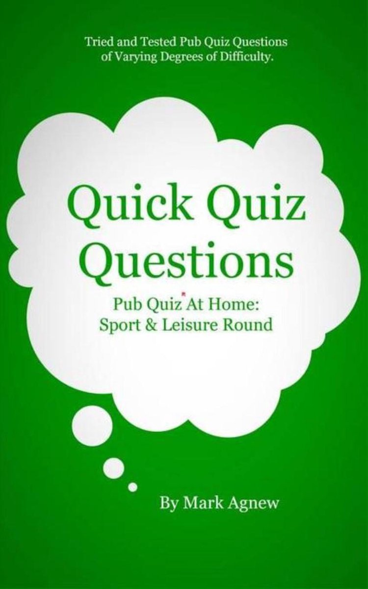 Quick quiz questions: pub quiz at home