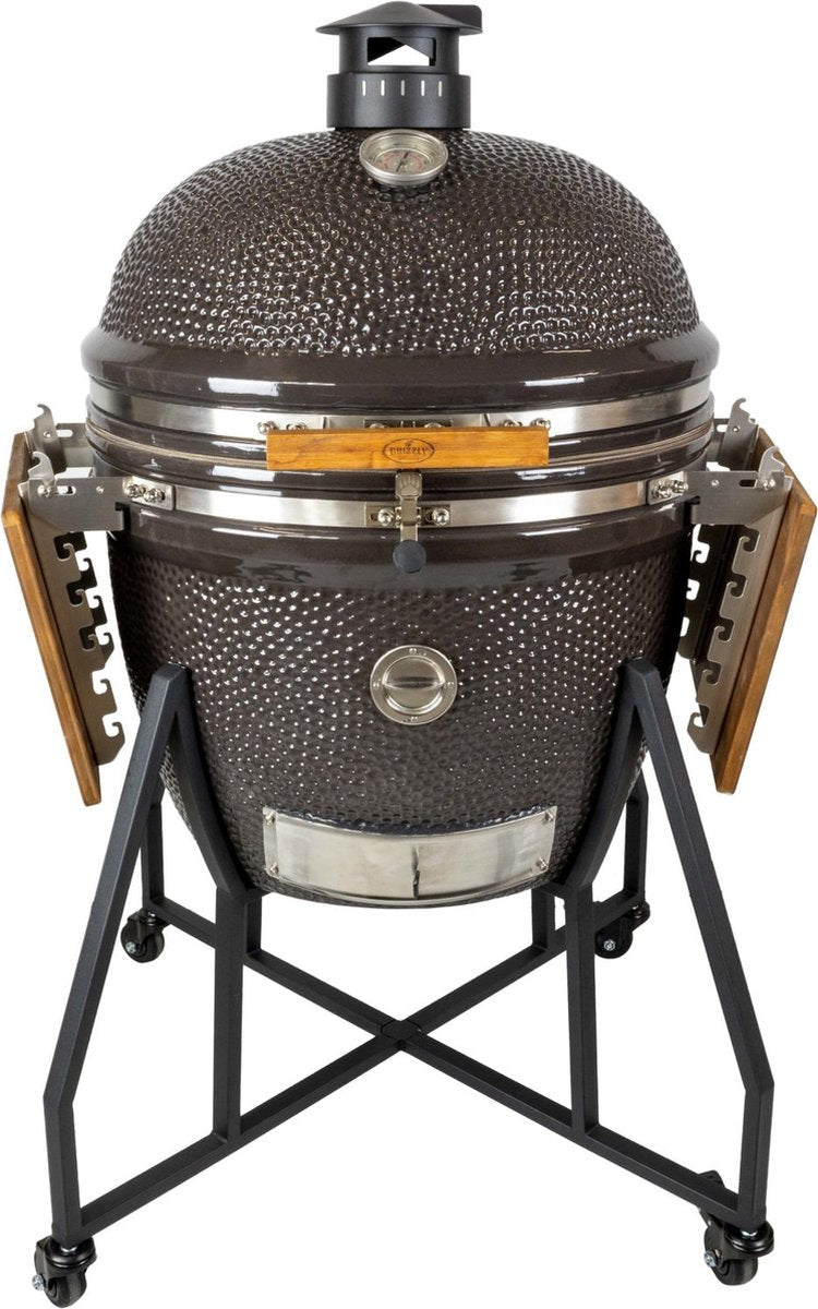 Grizzly grills kamado elite xl - barbecue - ø60cm ø24inch - zwart - compleet