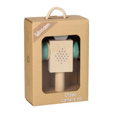 Houten videocamera - blauw - afbeelding 1