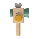 Houten videocamera - blauw - afbeelding 2