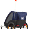 Polisport Kindertrailer zonder wandelkit grijs blauw