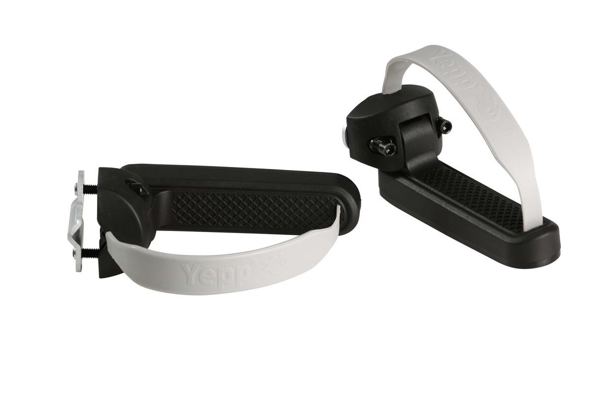 Yepp Thule achterzitje junior budget zwart + yeppie feet