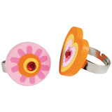 Fleurige houten ring - afbeelding 2