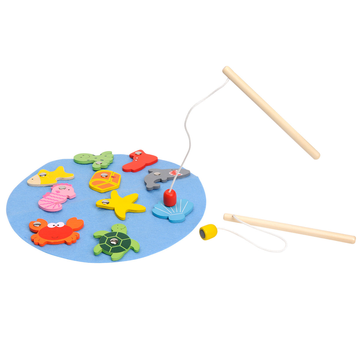 Magnetisch visspel in koker