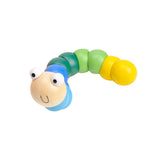 Houten schakelrups - blauw - afbeelding 1