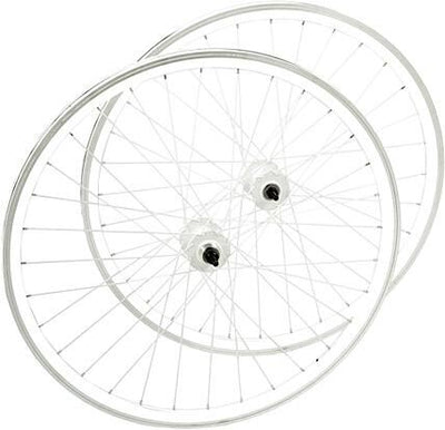 Point wielenset fixed and free wheel set fixed and free 28 white white