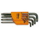 Beta 8-delige set haakse stiftsleutels tools met tamper resistant torx® profiel (art. 97rtx) met support t9-t10-t15-t20-t25 t27-t30-t40