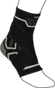 Avento enkel compressie bandage - zwart zilvergrijs - maat s m