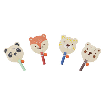 Houten paddle bal dier