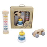 Houten babyspeelgoed speelset, set van 3 - afbeelding 1