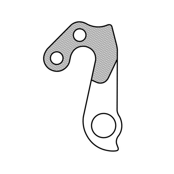 Union derailleurpad GH-147 met schroefset M4x0.7