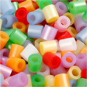 Https: www.cchobby.nl strijkkralen-afm-5x5-mm-gatgrootte-2-5-mm-medium-parelmoer-kleuren-1100-stuk-1-doos - afbeelding 1