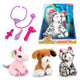 Toi-toys my first pet pluchen dier met dierenarts accessoires 3 assorti
