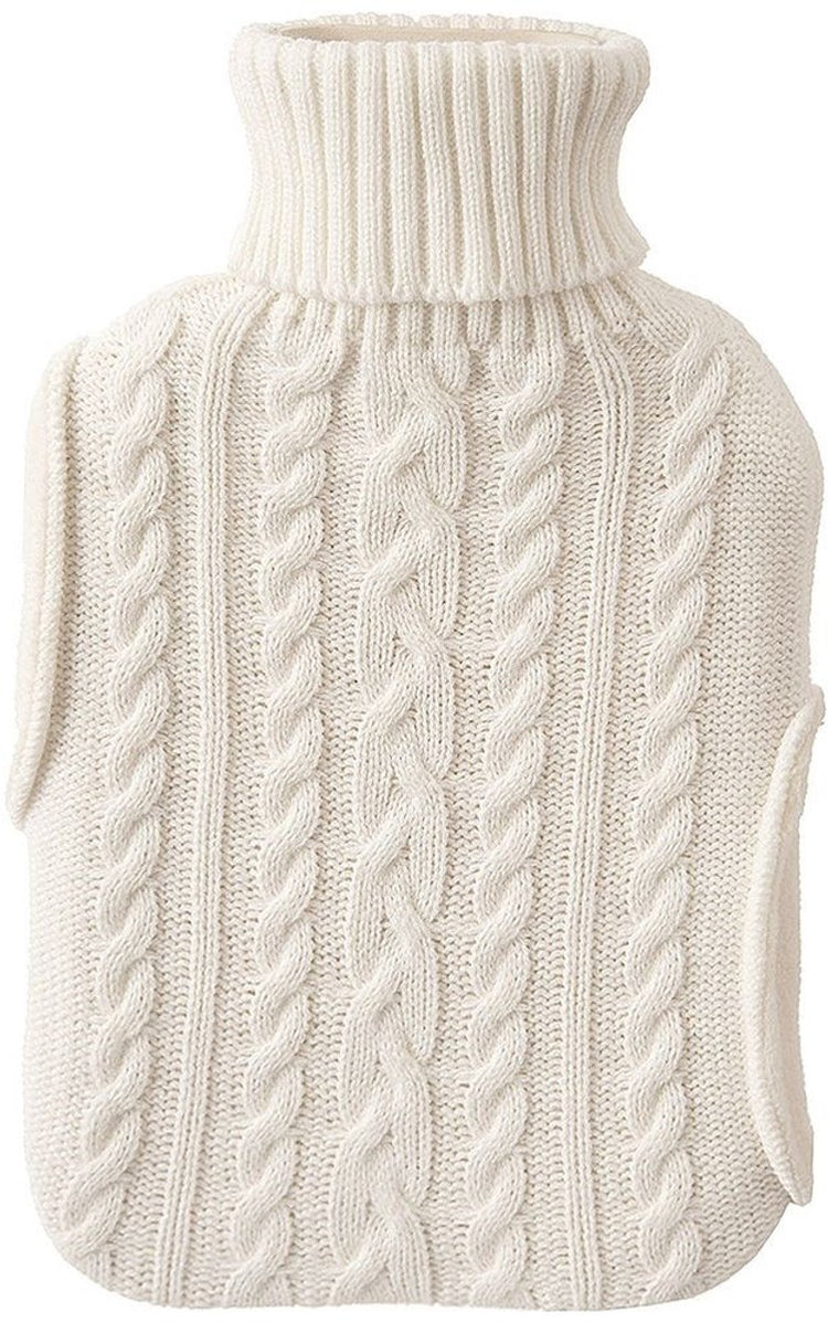 Orion - gummi warmtekussen - 1,6 liter - beige - afneembare hoes