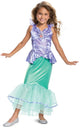 Disguise disney the little mermaid ariel deluxe kostuum jurk kinderen - kids tm 8 jaar - paars groen