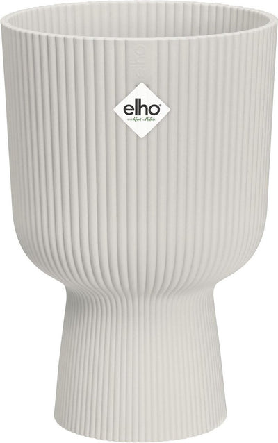Elho vibes fold coupe 14 - bloempot voor binnen - 100% gerecycled plastic - ø 13.9 x h 21.0 cm - zijdewit