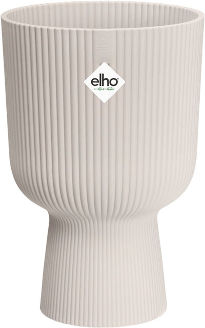 Elho vibes fold coupe 14 - bloempot voor binnen - 100% gerecycled plastic - ø 13.9 x h 21.0 cm - linen white