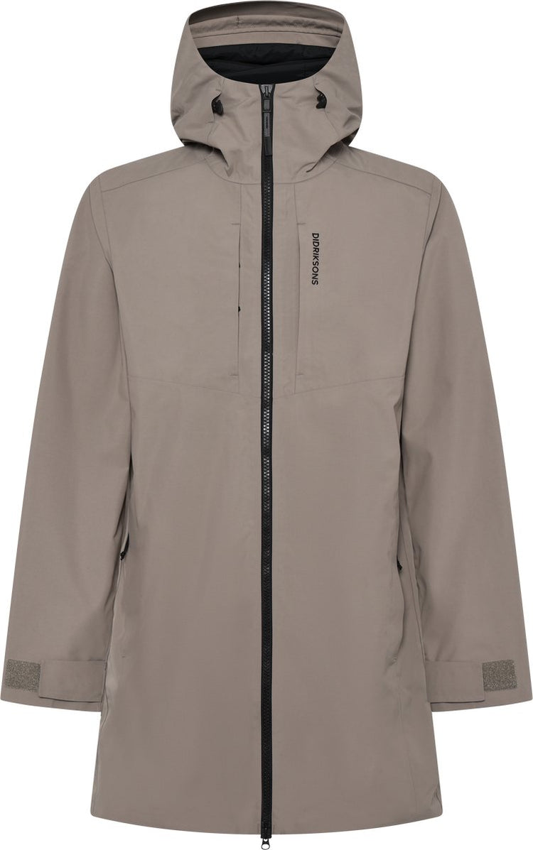Didriksons sören usx parka unisex outdoorjas - ash brown