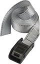 Masterlock spanband - 5m x 25mm - met kunststof klem - grijs - 3112eurdat