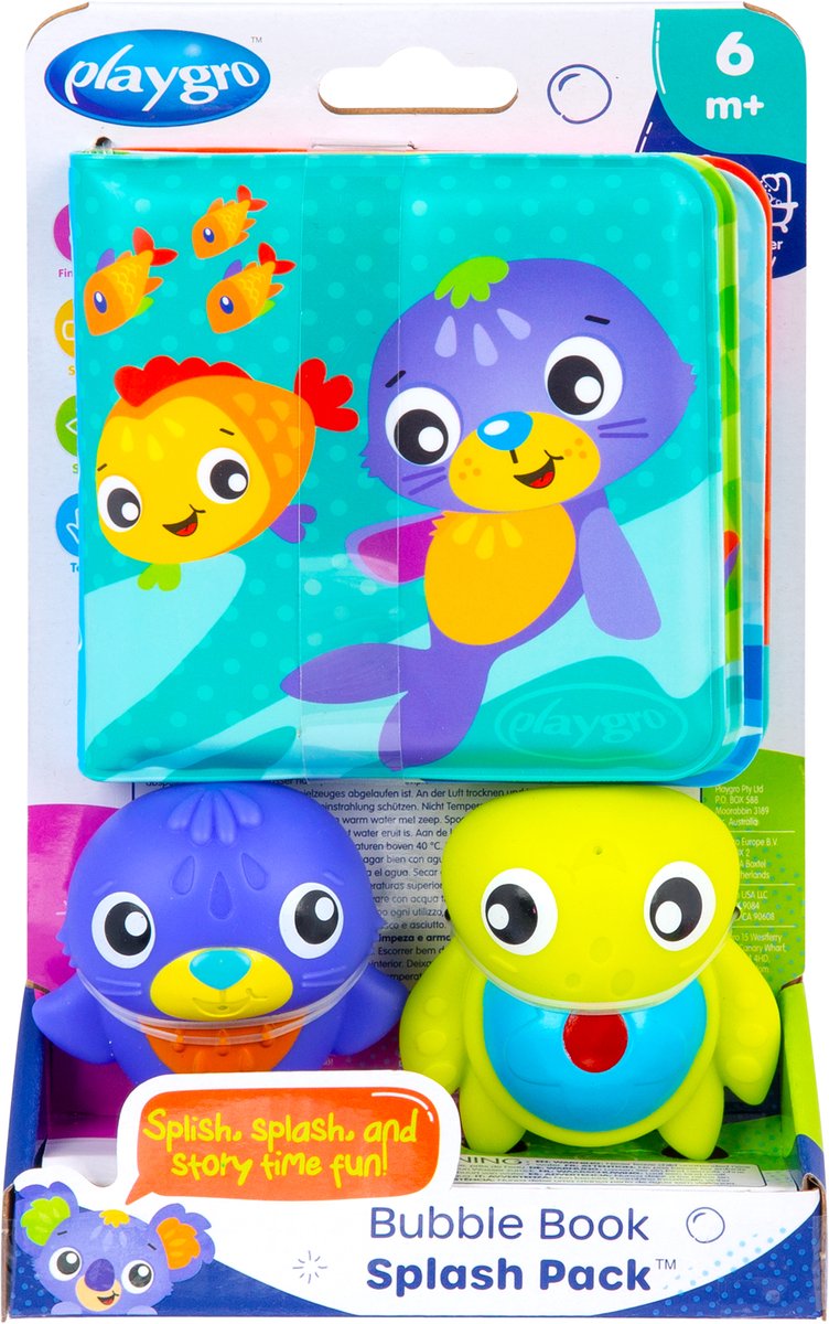 Playgro - bubble book splash book- badspeelgoed - - speelgoed baby - speelgoed 1 jaar - baby speelgoed - badspeelgoed - speelgoed bad - baby badspeelgoed