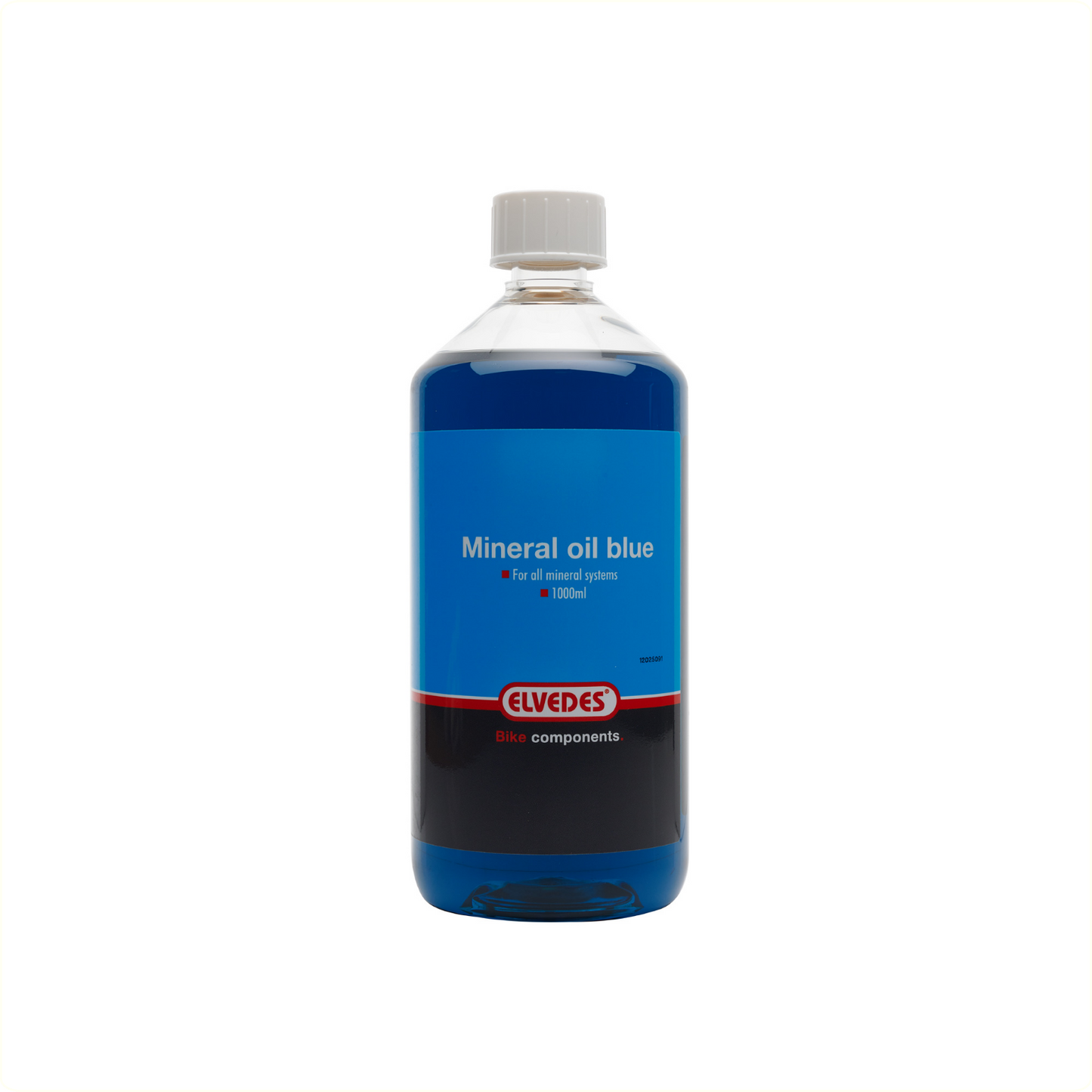 Olie Elvedes blauw mineraal vloeistof