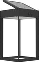 Eglo suzzara solar wandlamp buiten - led - 25 cm - zwart