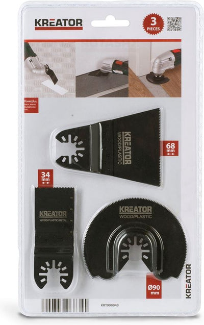 Kreator - accessories - krt990040 - multitool accessoireset - 3 st.