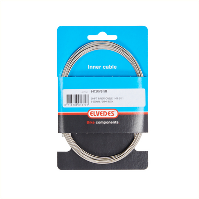 Schakel binnenkabel Elvedes 5000mm RVS ø1,1mm Shimano SRAM N-nippel (op kaart)