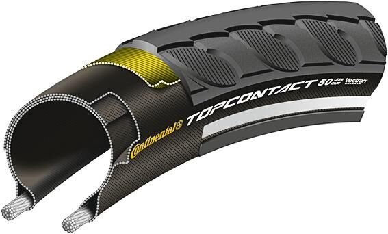 Continental buitenband top contact ii conti tire top contact 47-622 b b+rt fold