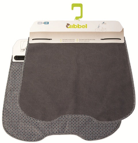 Qibbel stylingset windscherm canvas elements grey q728