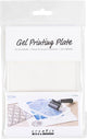 Creativ company gel drukplaat - gel printing - 12,7x17,8x1 cm - mat - transparant