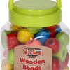 Basic houten kralenset, 72st.