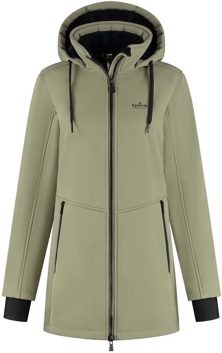 Kjelvik maren dames outdoorjas - green