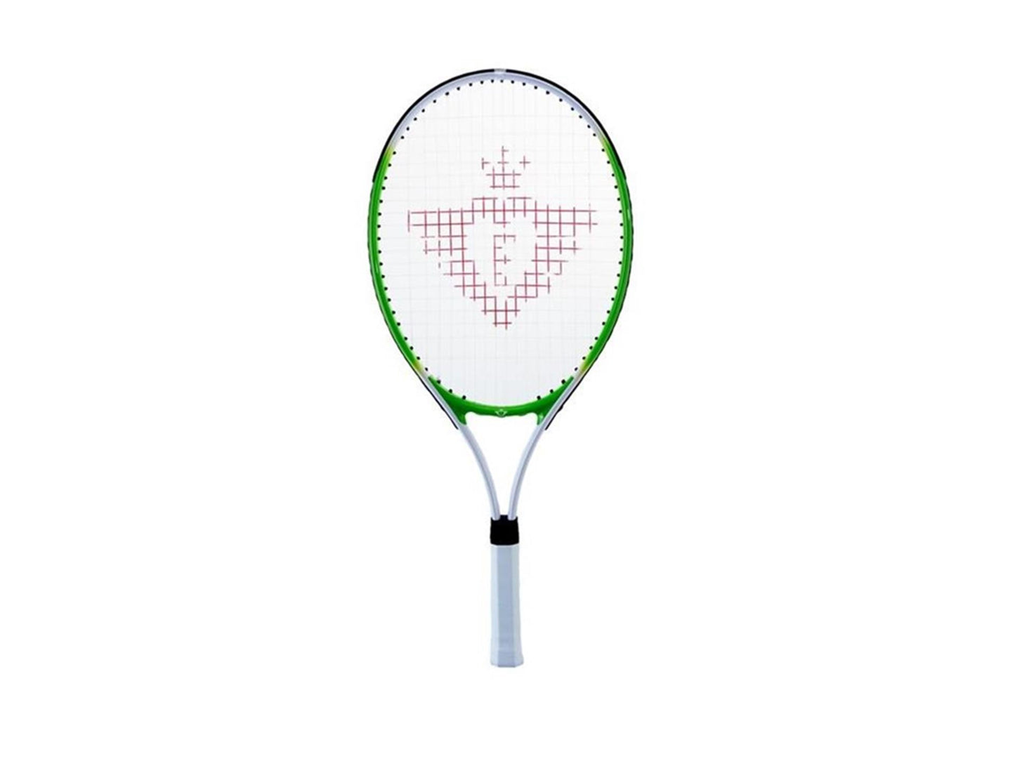 Tennisracket met hoes en 2 ballen - groen