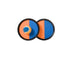 Engelhart catchballset oranje blauw – klittenband bal 19 cm – strandspel buitenspel – reactiespel voor kinderen en volwassenen –