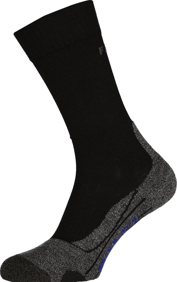 Falke tk2 cool anti-blaar dik lyocell functioneel materiaal wandelsokken heren zwart - maat 39-41