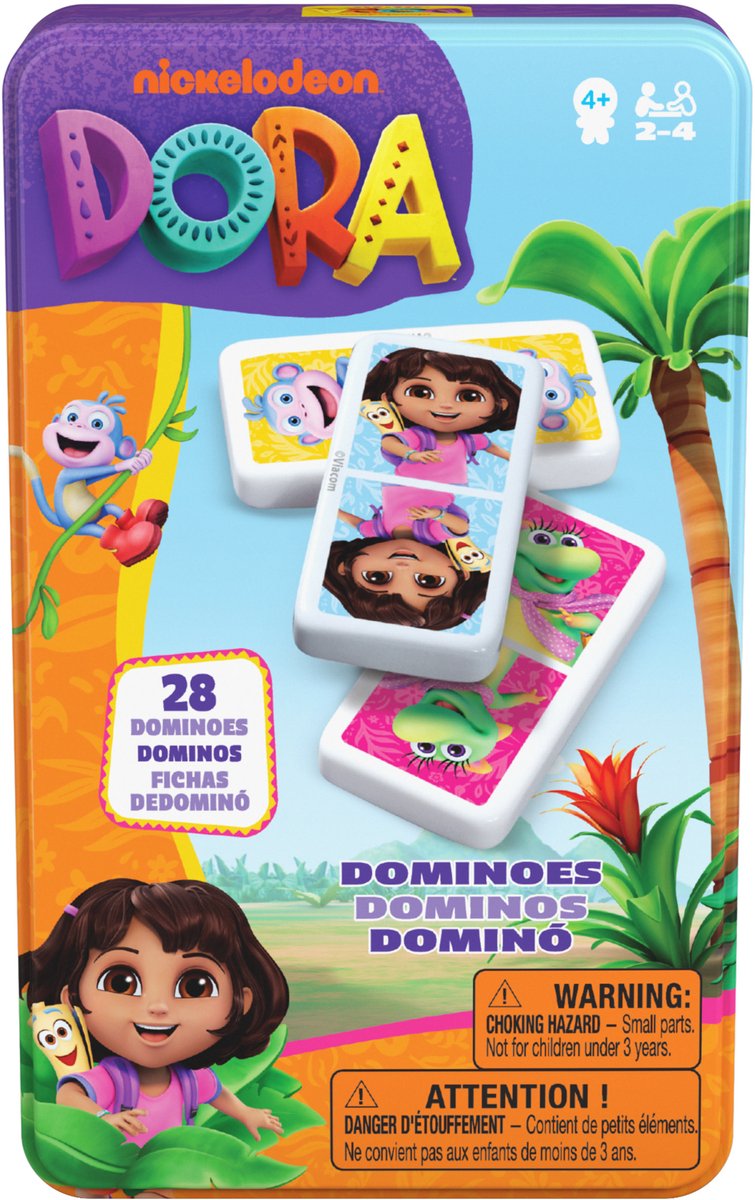 Spin master games dora - domino's - in tin