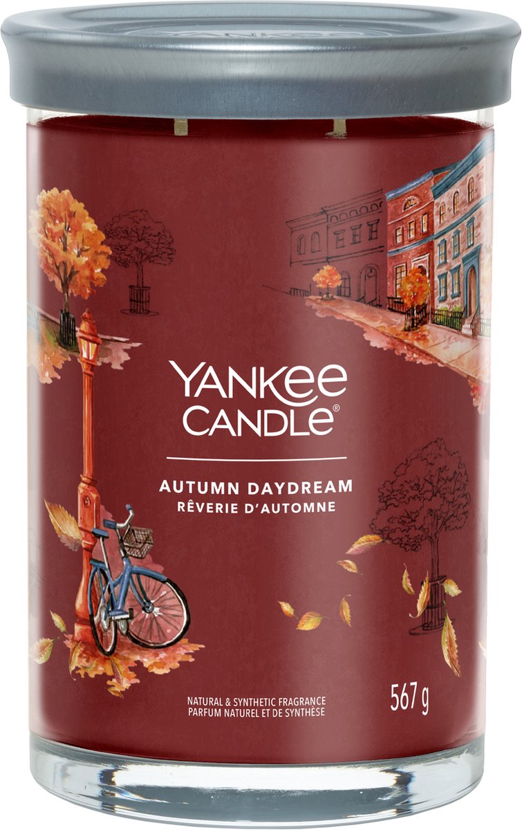 Yankee candle - autumn daydream large tumbler geurkaars - 100 branduren - twee lonten