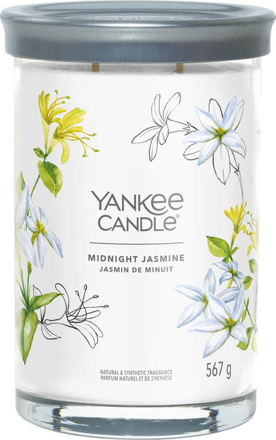 Yankee candle - midnight jasmine large tumbler geurkaars - 100 branduren - twee lonten