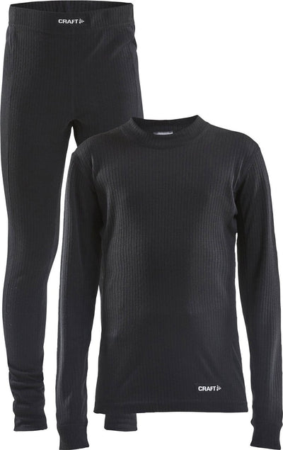 Craft core dry baselayer thermoset kids - zwart - maat 122