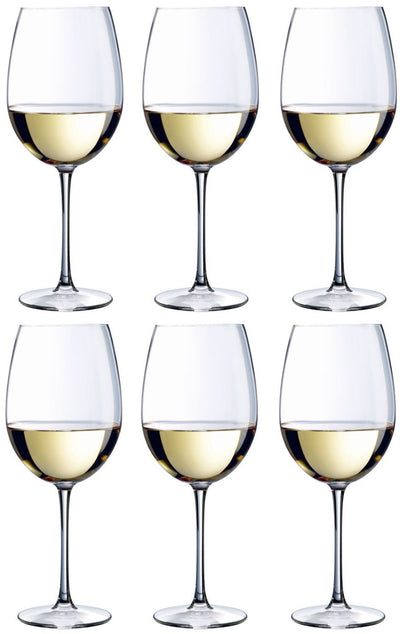 Chef sommelier cabernet wijnglas tulip - rond - 35 cl - helder - set-6