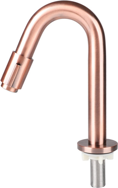 Differnz fonteinkraan gebogen 19cm rood koper