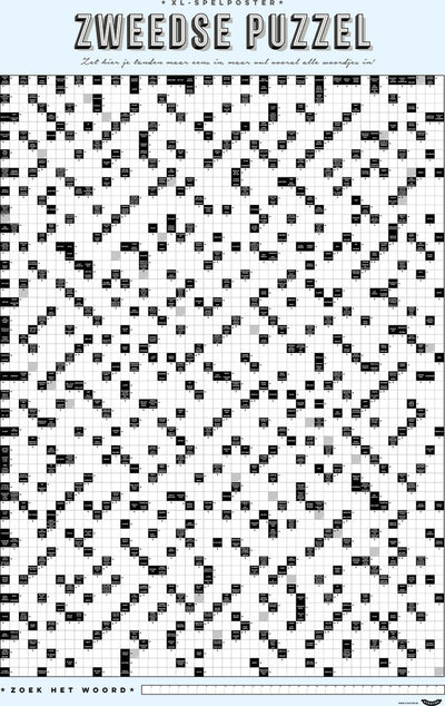 Stratier xl spelposter - zweedse puzzel - nr. 2