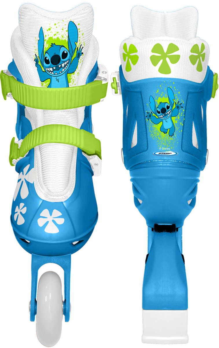 Stamp disney stitch inline skates hardboot wit blauw maat 30-33