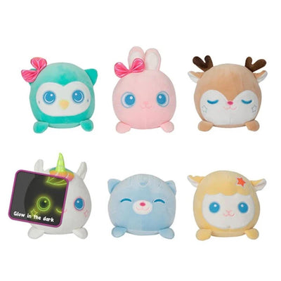 Knuffel pluche glow in the dark dier