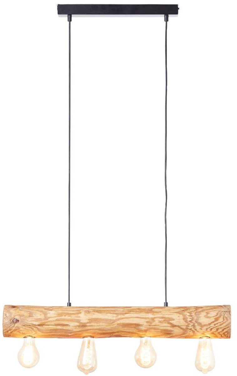 Brilliant trabo - hanglamp - breedte 70 cm - e27 max 4x25w - hout