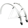 spatbordenset Rapido 28 inch 46 mm kunststof zilver