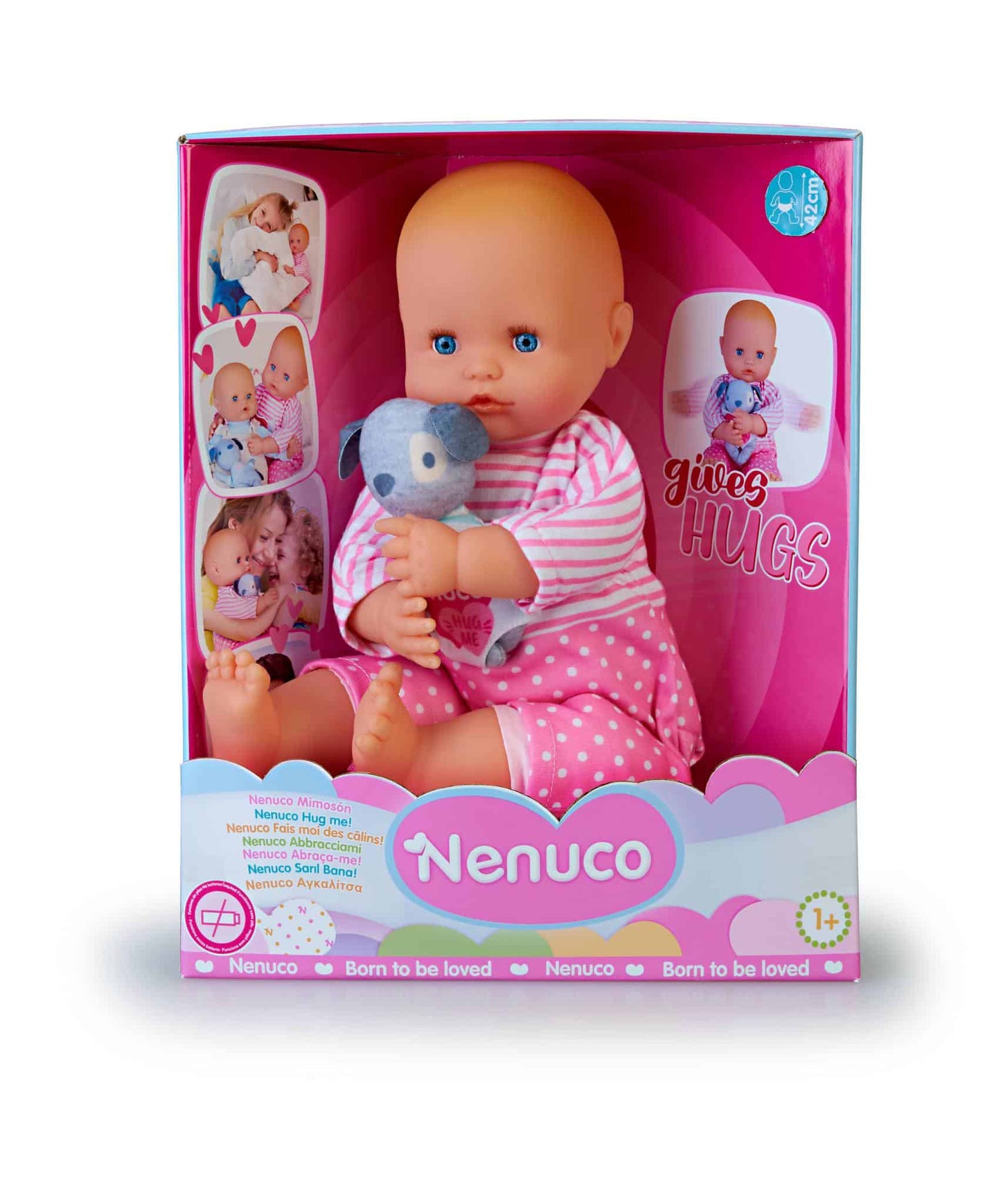 nenuco babypop met zacht lijfje ongeveer 42 cm groot