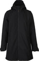 Brunotti melle dames long softshell jas - zwart - s