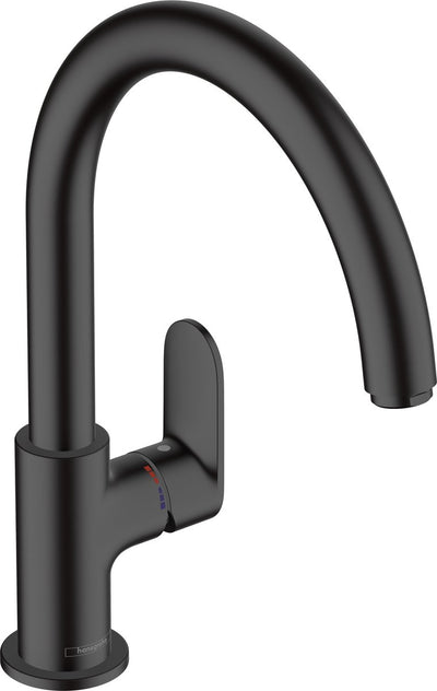 Hansgrohe vernis blend m35 - keukenmengkraan - ééngreeps bediening - 210mm maat - draaibare uitloop - 1 straalfunctie - mat zwart